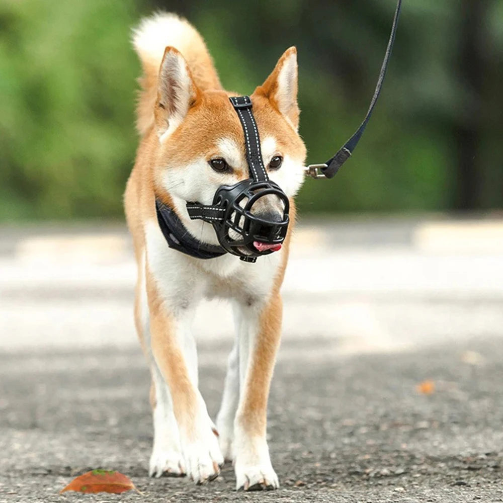 1PC Dog Comfy Breathable Basket  Muzzle