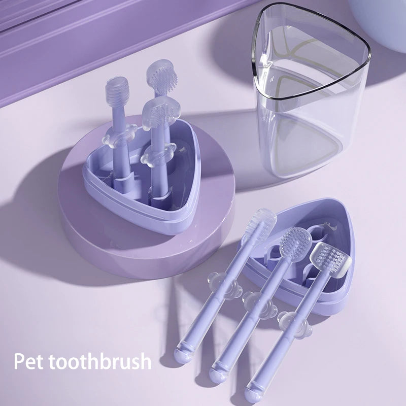 3pcs/set Pet Toothbrush