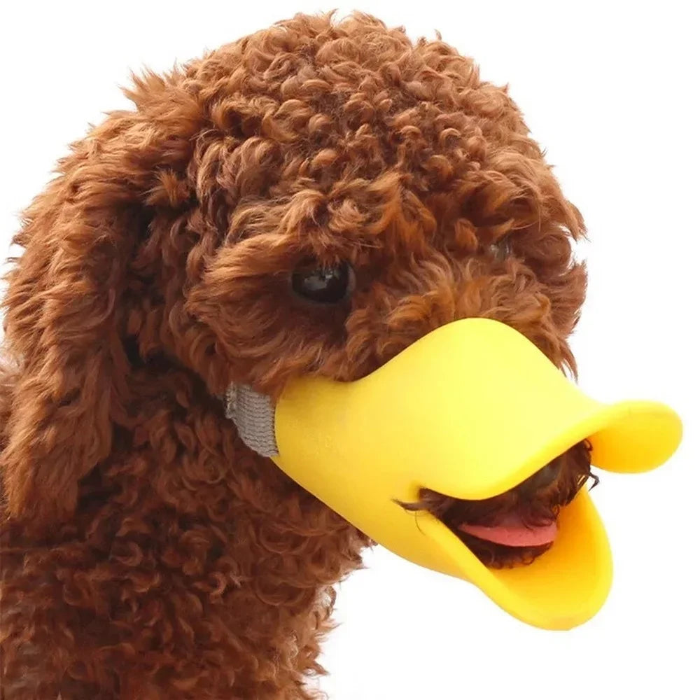 Anti bite duck silicone muzzle for dogs