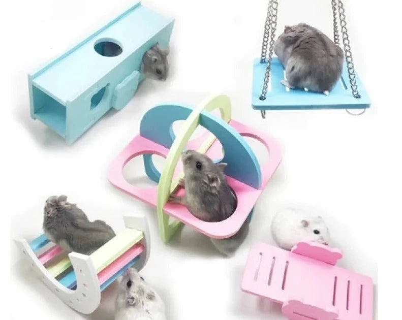 Pet hamster wooden toys
